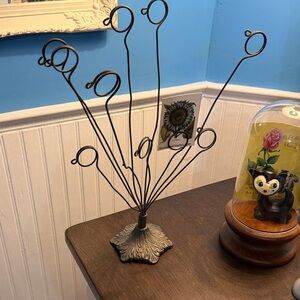 Vintage Black Metal Photo Holder